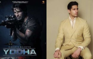 Yodha poster and Sidharth Mallhotra photo