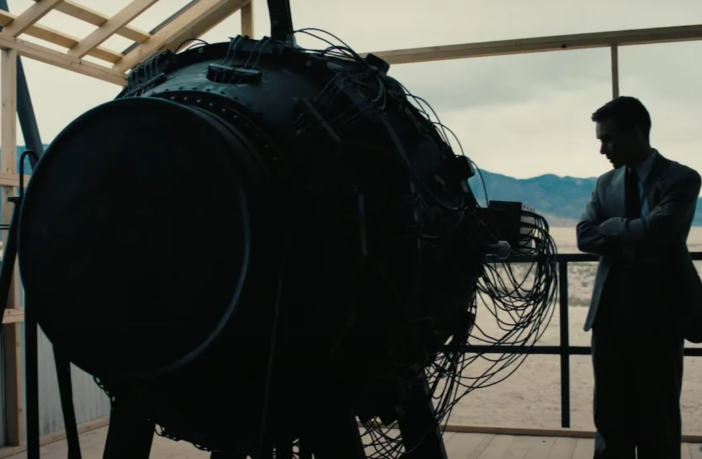 still from Oppenheimer trailer
