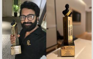 Rishab Shetty receives his Dadasaheb Phalke award