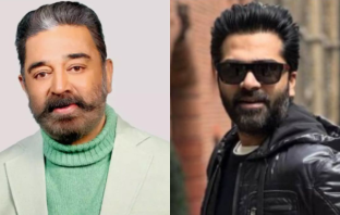 Kamal Haasan is going to produce STR 48th movie Kamal Haasan file photo and STR file photo