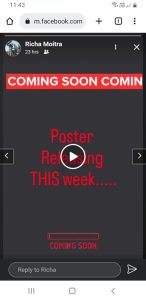 Richa Moitra story on Jawan poster