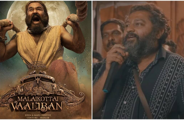 Mohanlal in Malaikottai Vaaliban and Lijo Jose Pellissery file photo