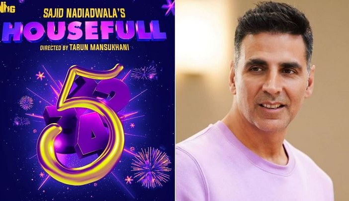 Housefull 5 poster and Akshay Kumar file photo