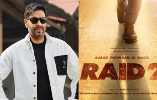 Ajay Devgn file photo and Raid 2 poster edited