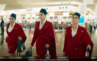 Tabu, Kriti Sanon and Kareena Kapoor Khan look in Crew teaser