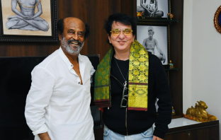 Rajnikanth with producer Sajid Nadiadwala