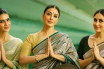 Tabu along with Kriti Sanon and Kareena Kapoor Khan in Crew movie poster